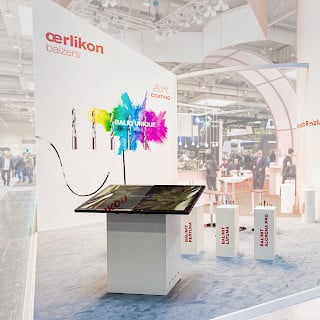 Cover für Video der finales Darstellung des Messestandes von Oerlikon Balzers