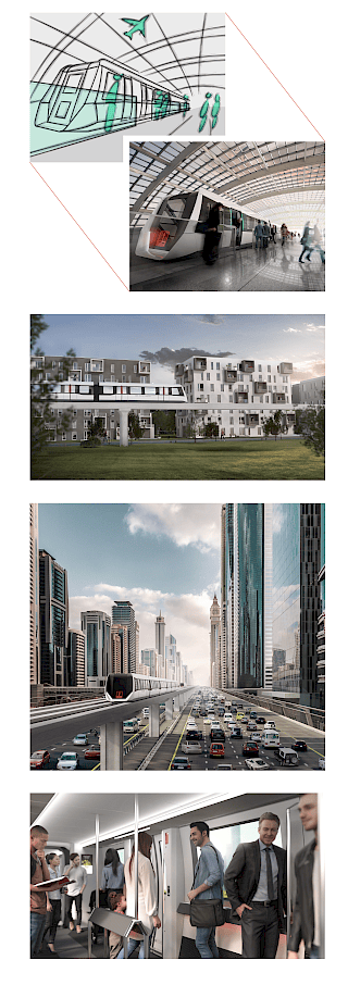 Content Beispiele für das Transportsystem von Max Bögl