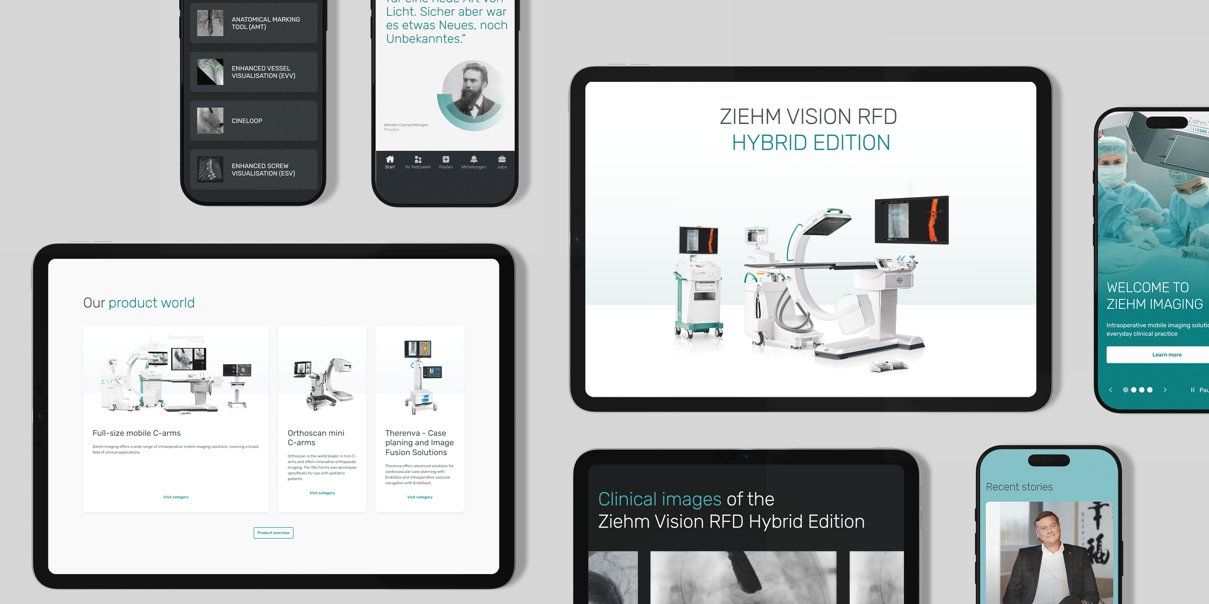Multi-Device Produktpräsentation für Ziehm Imaging